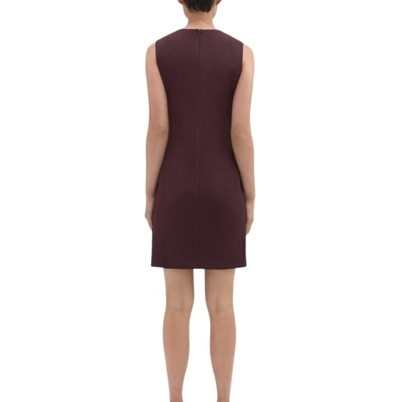 Theory sleeveless shift dress wool Mulberry - Picture 4 of 10